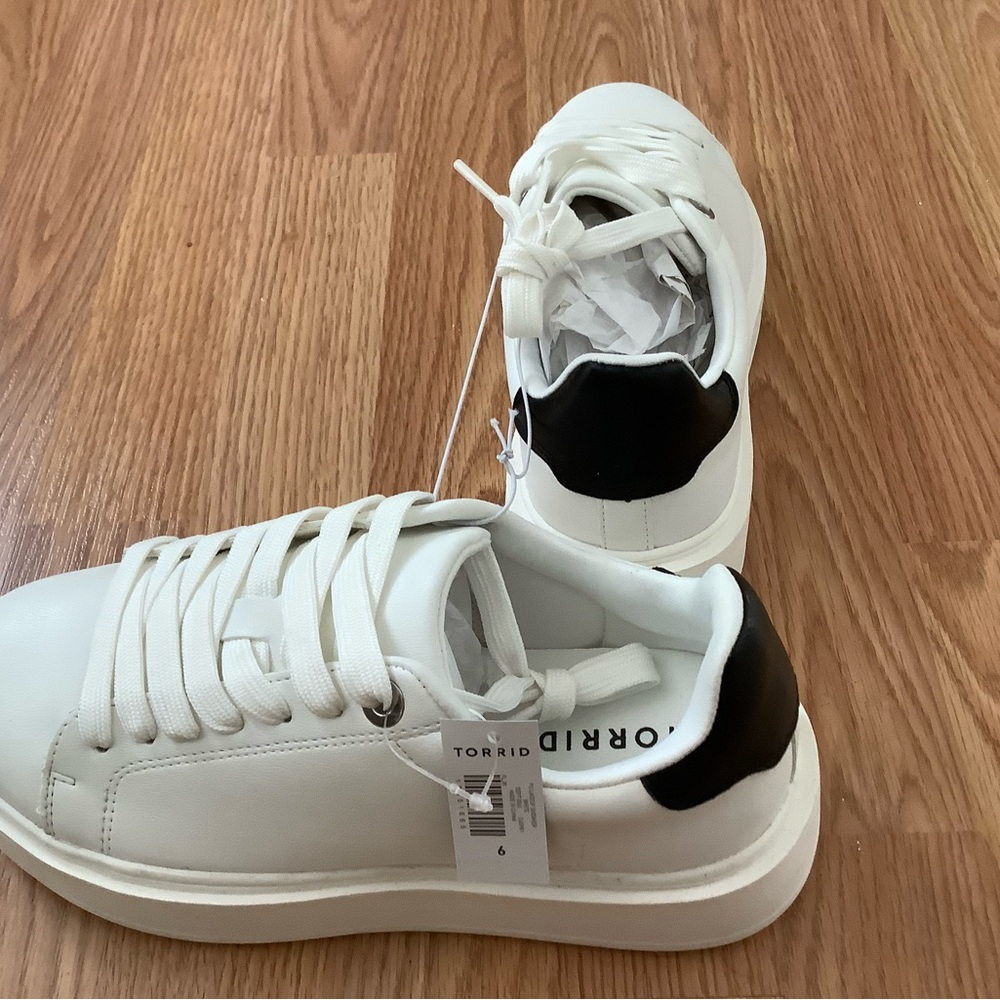 Torrid White Platform Sneakers , NWT,
